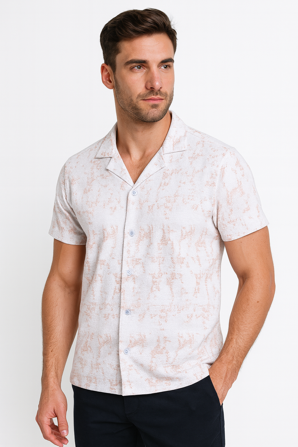 Textured Cuban Collar