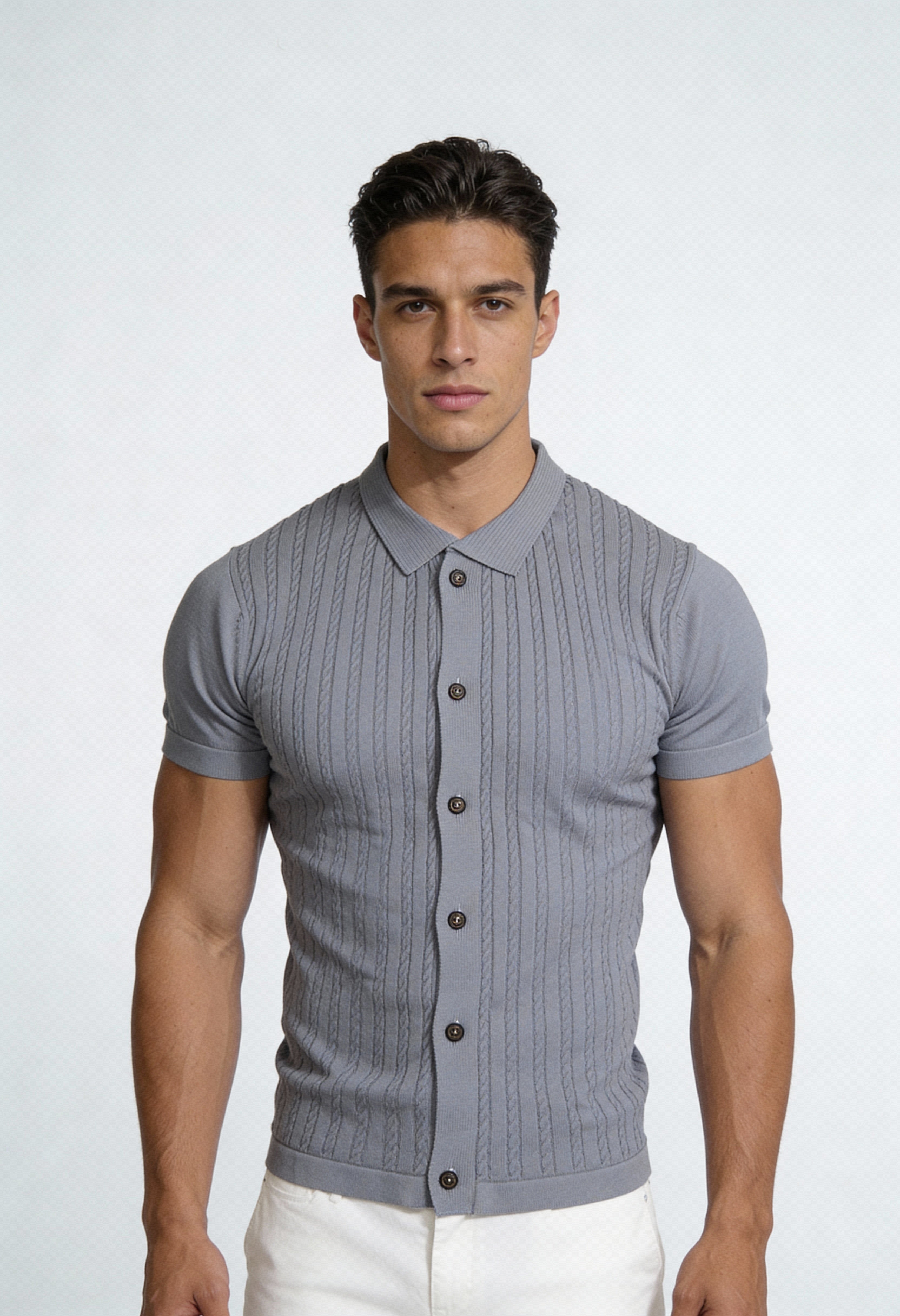 Knitted Cable Shirt